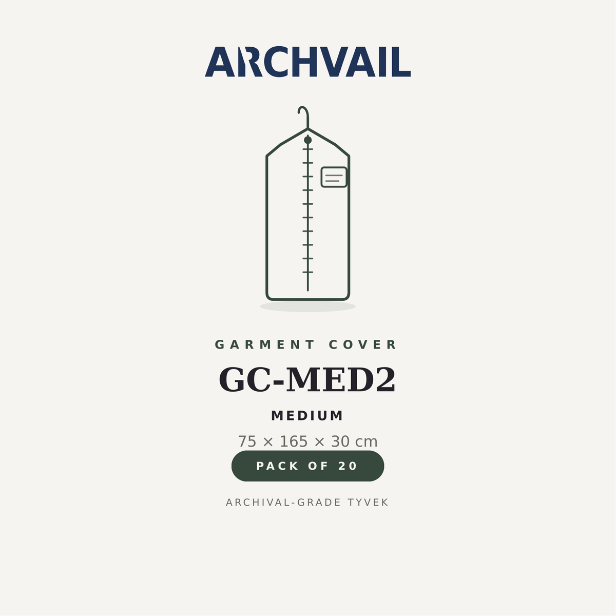 GD-MED2 TYVEK GARMENT COVER (20-PACK)